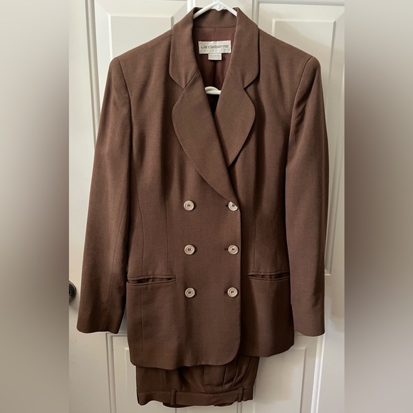 Liz Claiborne Wool Blend Pants/Jacket Suit Sz 4/8 - Picture 2 of 12